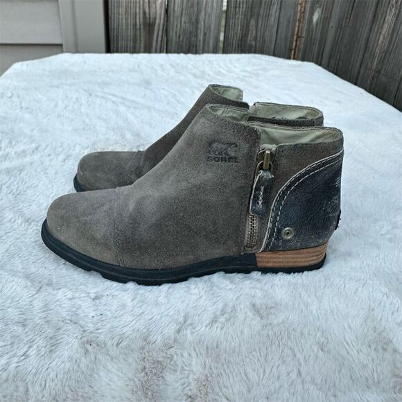 Sorel Women's Chelsea Ankle Boots Brown Suede Leather Size 7 - Picture 5 of 13